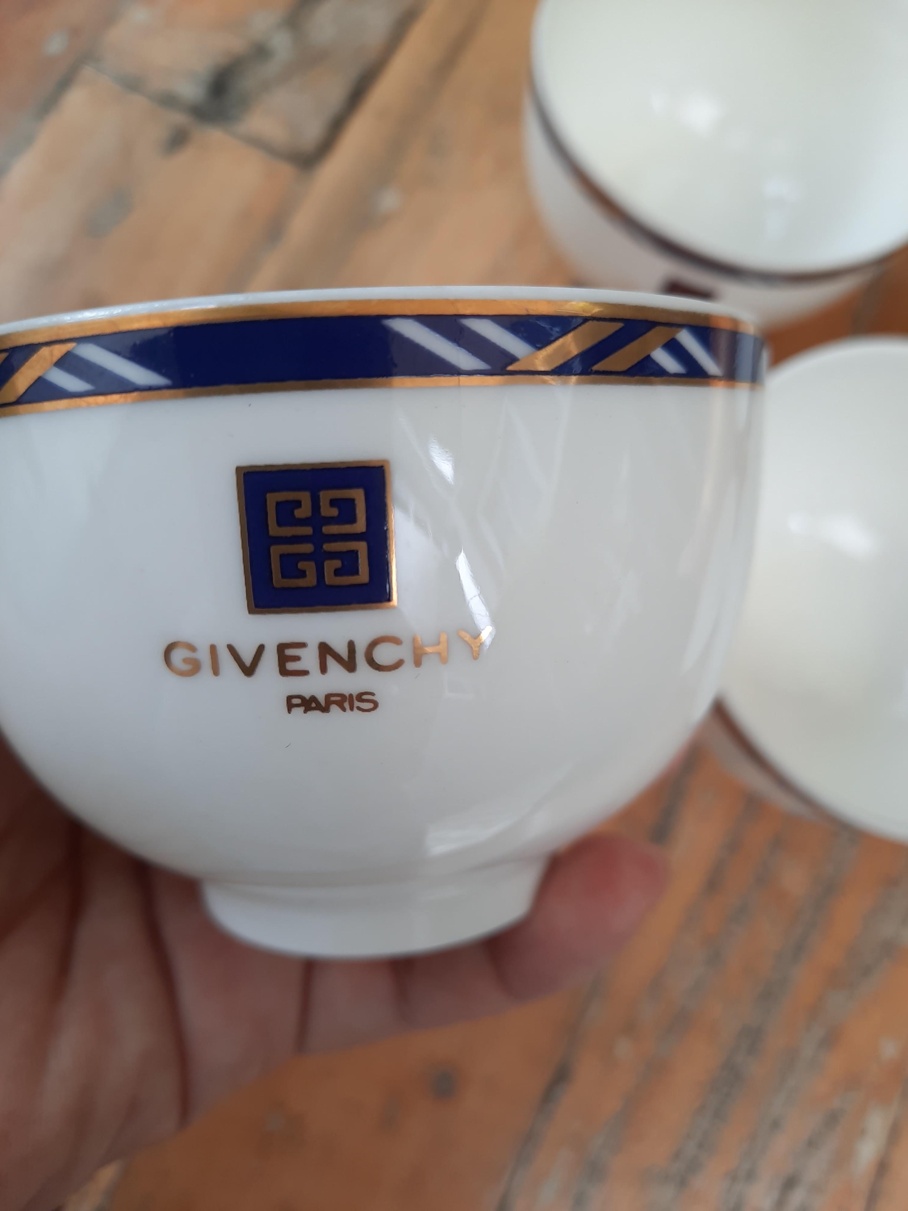 Givenchy tea cups (Category: Dinnerware & Cutlery) located in Zamboanga. Submitted by selected.things (Listing ID 1158871075, Image 2). Description: set of 5 all in very good condition..