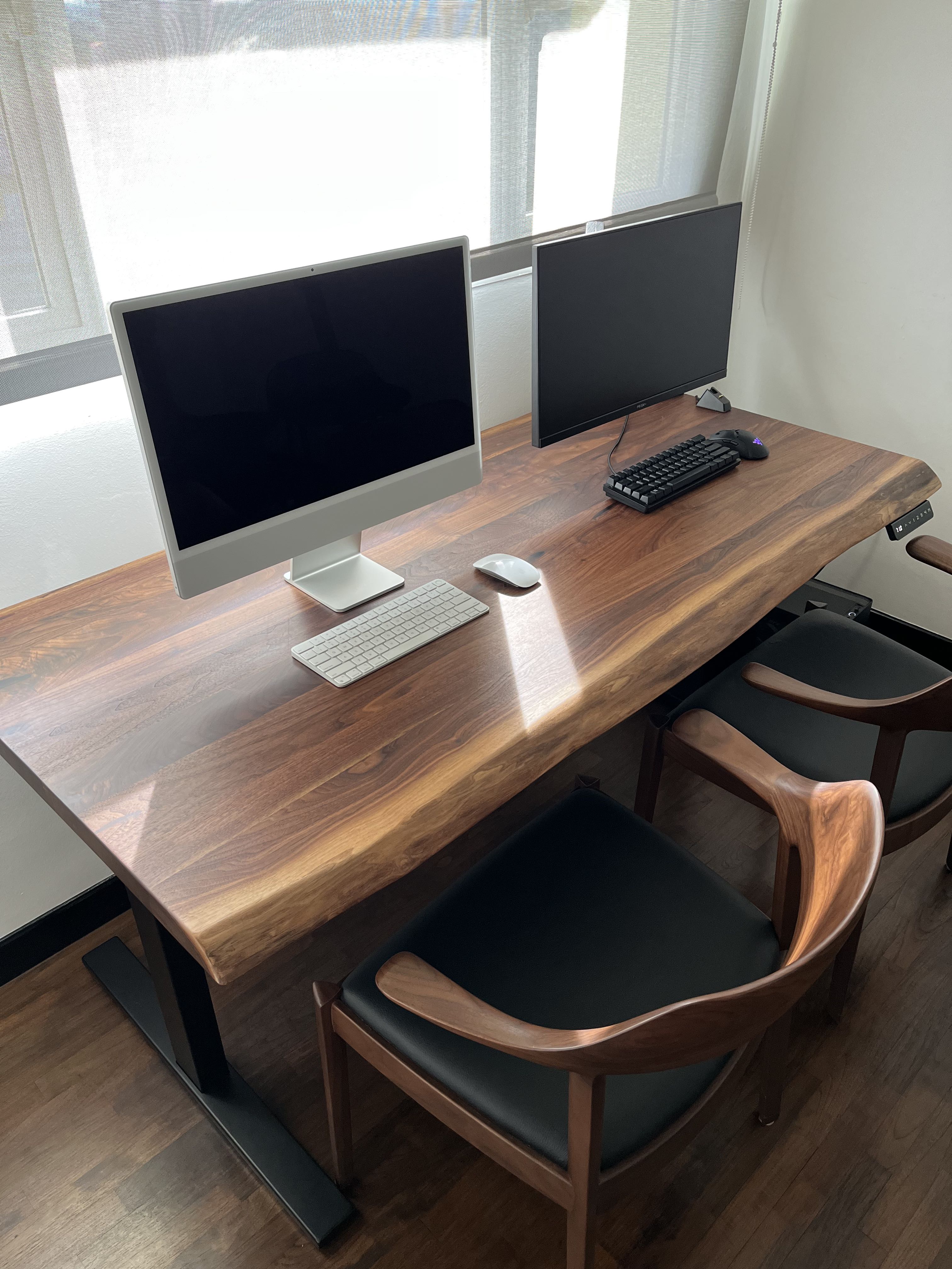 Grey and sanders standing shop desk