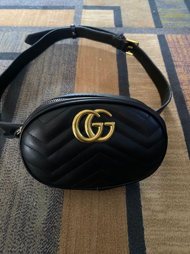Gucci marmont belt bag fake vs real on sale
