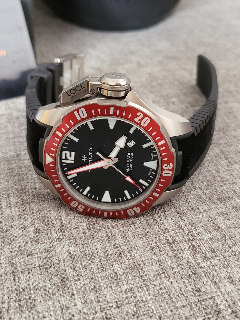 Hamilton dive watch 1000m ref H77 805 335 Luxury Watches on