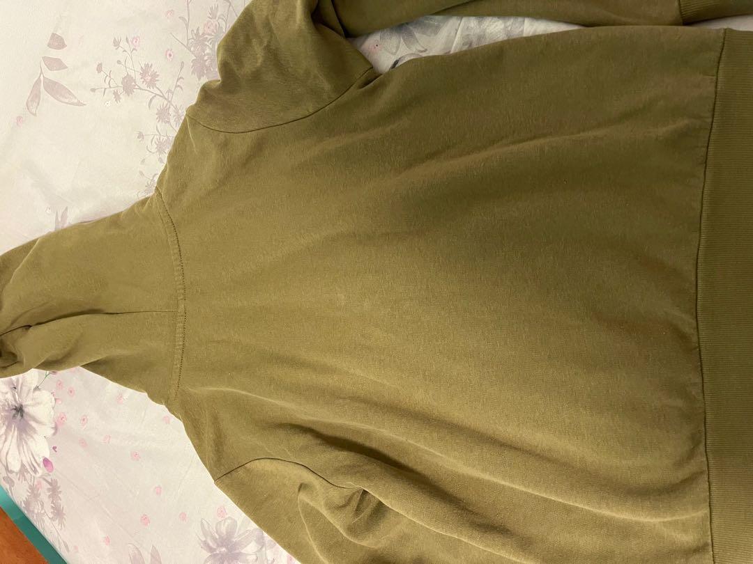 khaki green hoodie women's