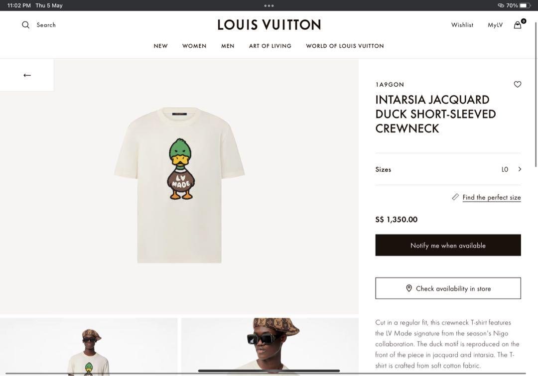 Shop Louis Vuitton Louis Vuitton INTARSIA JACQUARD DUCK SHORT