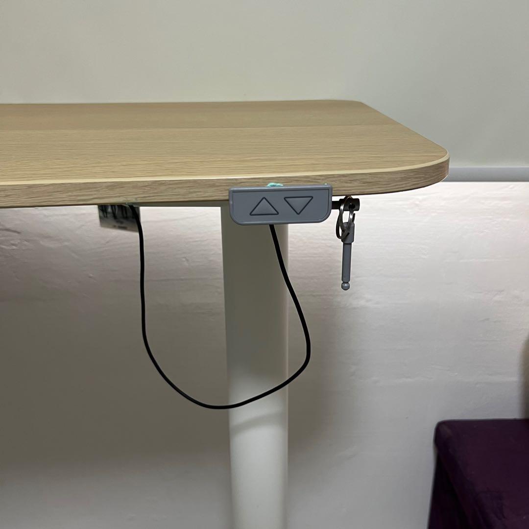 Ikea Adjustable Study Table (Category: Tables & Sets) located in Singapore. Submitted by fakehappy_ (Listing ID 1158902671, Image 2). Description: Seldom used. Item works well. Usual price: $869 Price can be further negotiated. Dimension: 160 cm x 110 cm Min. height: 65 cm Max. height: 125 cm Max. load: 70 kg Please arrange own courier service. Thank you! Pick up location: Jurong West .