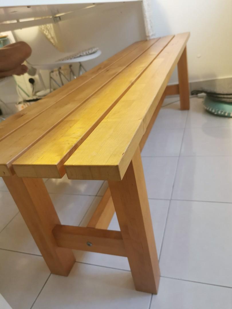 Ikea norden bench, Furniture & Home Living, Furniture, Chairs on Carousell