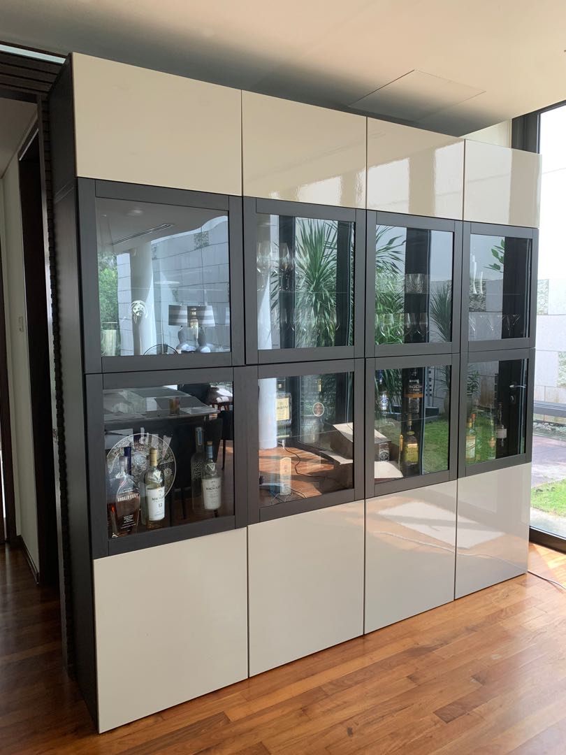 Ikea Besta Double Cabinet 240 width x 230 height x 40 deep