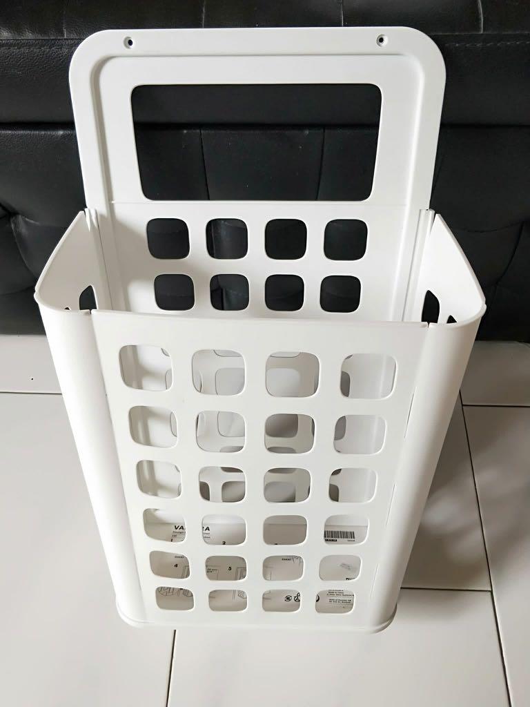 IKEA VARIERA Waste Bin White 601.822.38, Furniture & Home Living