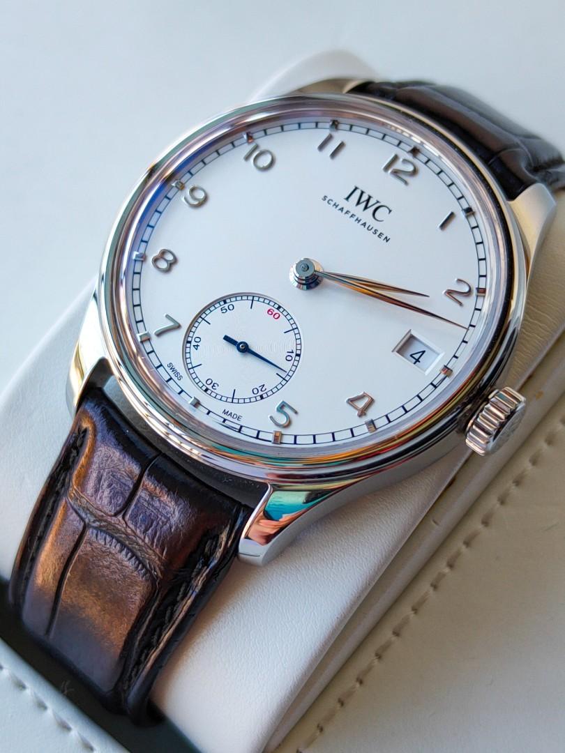 IWC PORTUGUESE HAND WOUND 8 DAYS POWER RESERVED. Luxury Watches