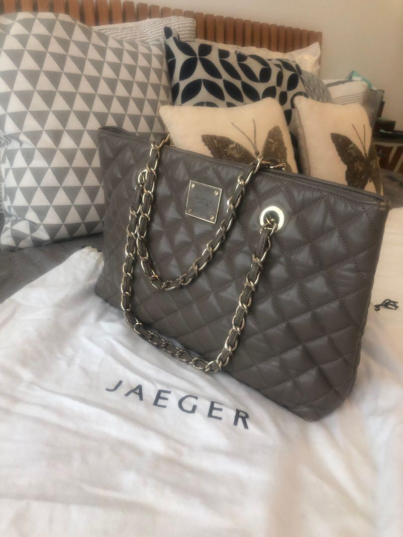 Jaeger UK quilted leather bag Women s Fashion Bags Wallets