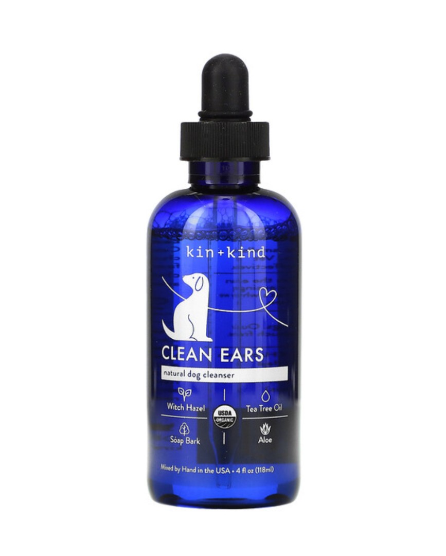 [Kin+Kind] Dog Ear Cleaner, Clean Ears for Dog, Natural Dog Cleanser