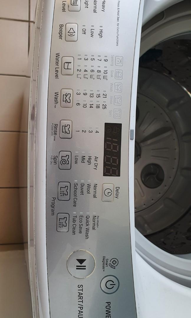 LG Smart Inverter 8.0kg washing machine, TV & Home Appliances, Washing