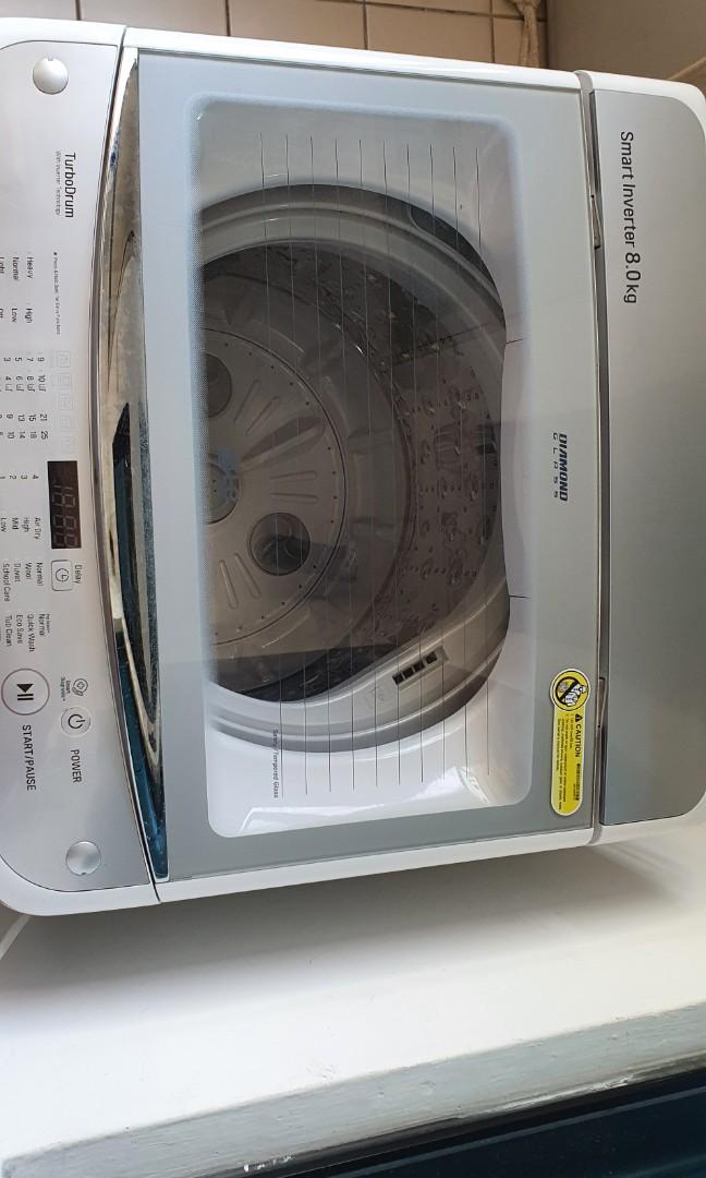 LG Smart Inverter 8.0kg washing machine, TV & Home Appliances, Washing