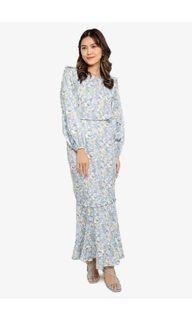 Lubna Square Neck with Frill Sleeve Kurung