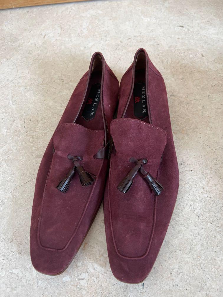 Red slip cheap on dress shoes