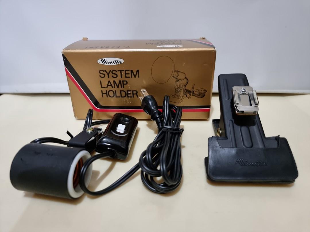 Minette System Lamp Light Holder Clamp Clip (Category: Lighting & Studio Equipment) located in Binangonan. Submitted by caaaris (Listing ID 1158970779, Image 1). Description: Minette System Lamp Light Holder Clamp Clip In excellent and in near mint condition Made in Japan.