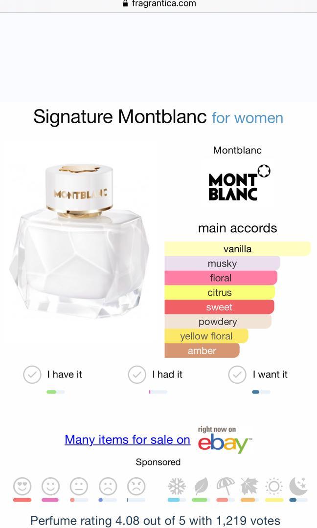 Montblanc Signature edp, Kesehatan \u0026 Kecantikan, Parfum, Kuku \u0026 Lainnya di  Carousell