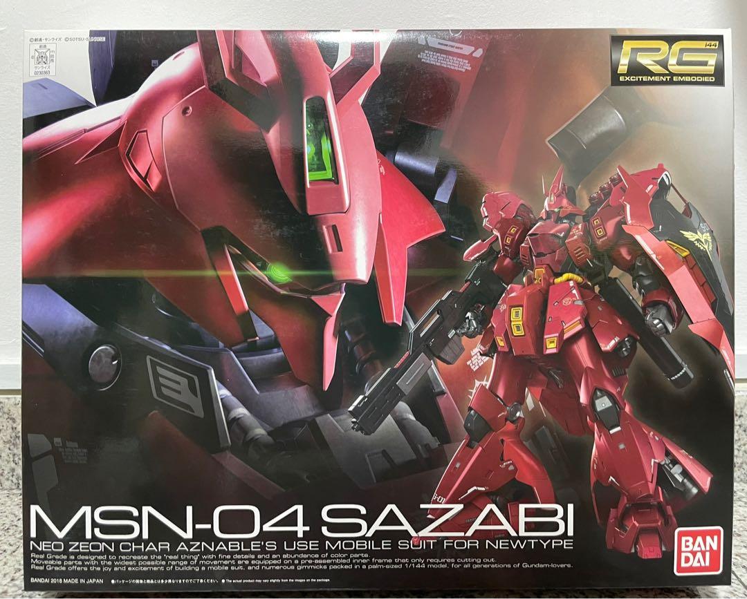 Msn 04 Sazabi Rg 1 144 Hobbies Toys Toys Games On Carousell