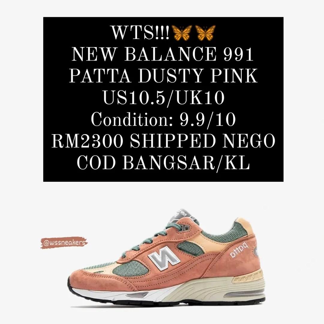 NEW BALANCE 991 PATTA DUSTY PINK, Men's Fashion, Footwear, Sneakers on  Carousell