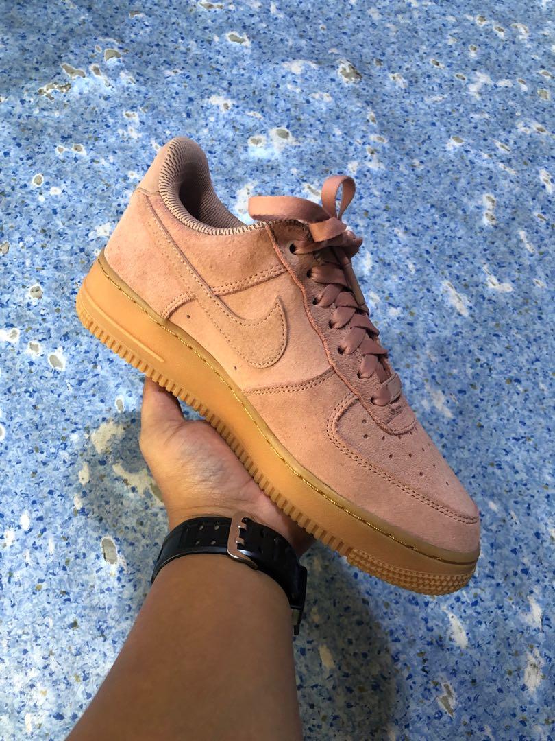 air force 1 low particle pink gum