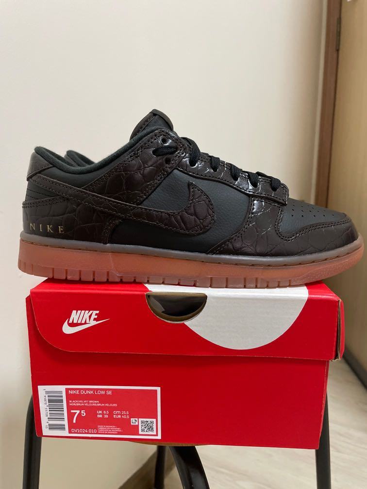 Nike Dunk Low “Velvet Brown and Black”, Men's Fashion, Footwear, Sneakers  on Carousell