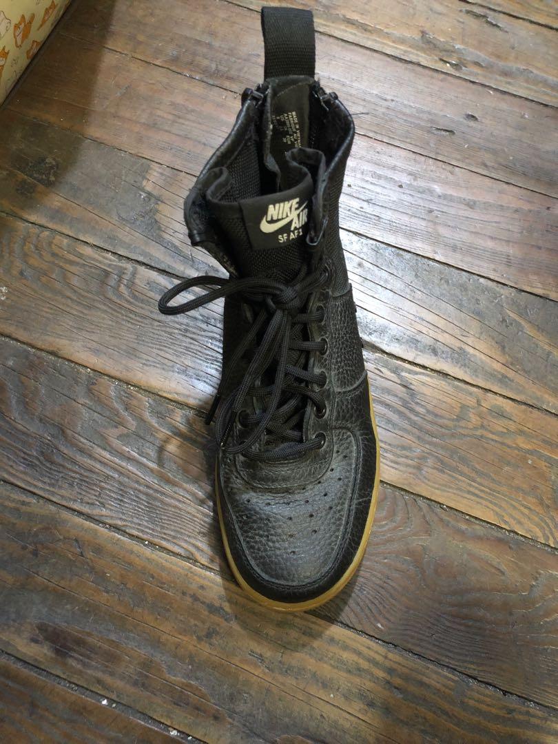Nike sf af1 high black gum sales
