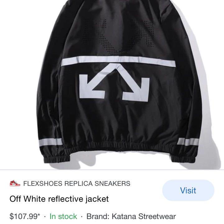 Off white reflective jacket online