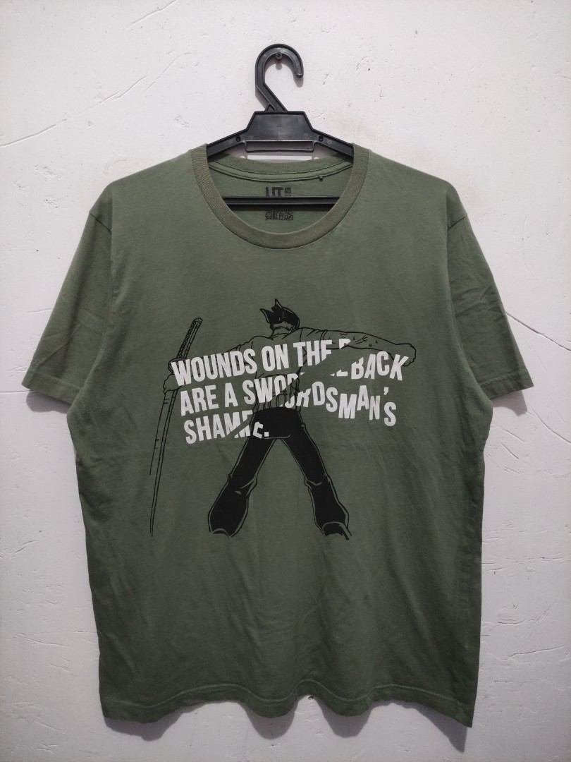 One Piece Zoro X Uniqlo Men S Fashion Tops Sets Tshirts Polo Shirts On Carousell
