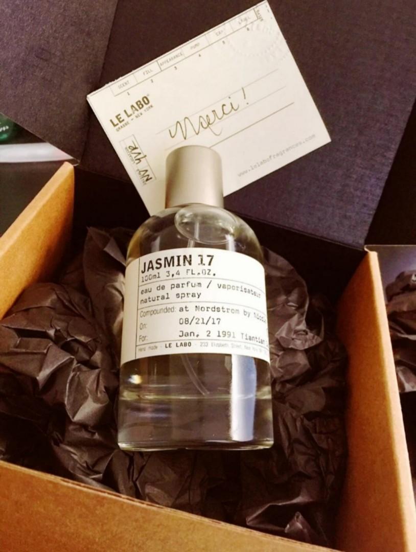 P168A LE LABO JASMIN 17 EAU DE PARFUM 100ML PERFUME