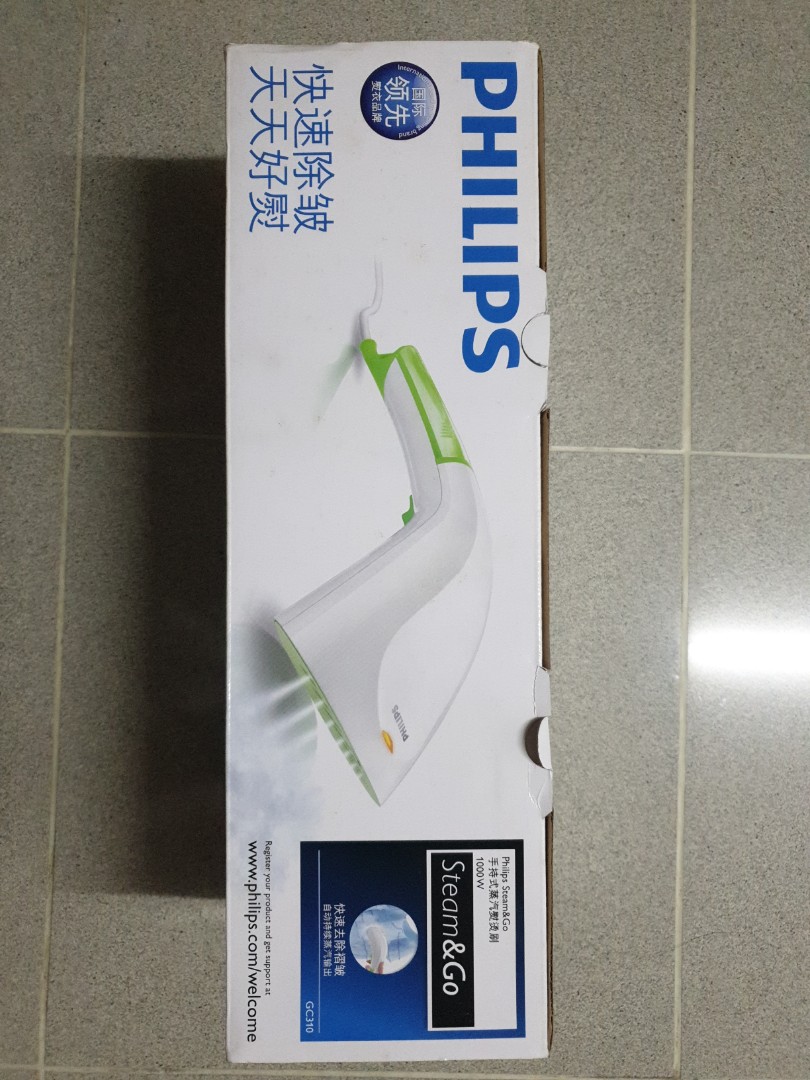 Philips steam and go handheld garment steamer GC310 BNIB, TV & Home