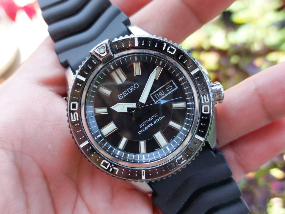 Rare Seiko SKZ327 'STARGATE' Black Dialed Automatic Diver's Watch, Men's Fashion, Accessories, on