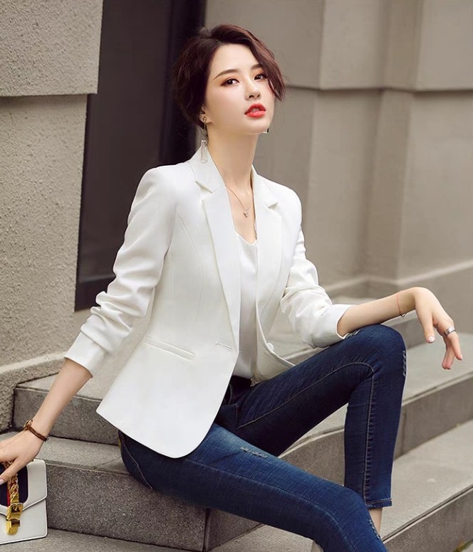White Formal Jacket Coat Cardigan 