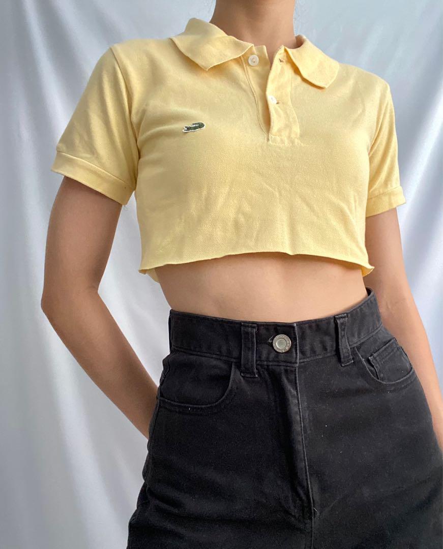 Cropped best sale lacoste polo