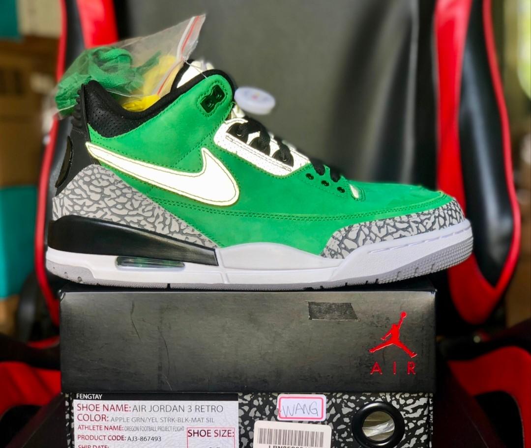 Oregon ducks air jordan 3 sale