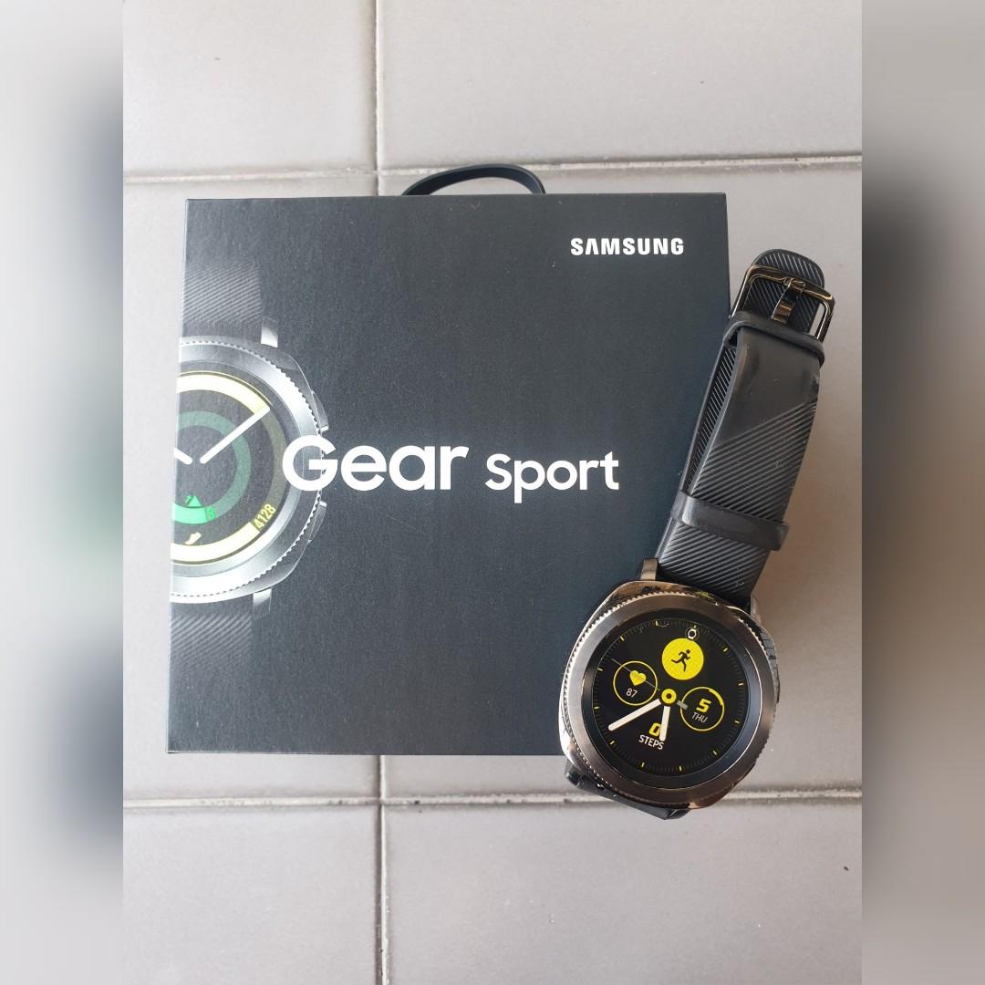 Samsung Gear Sport SM R600 Black Mobile Phones Gadgets