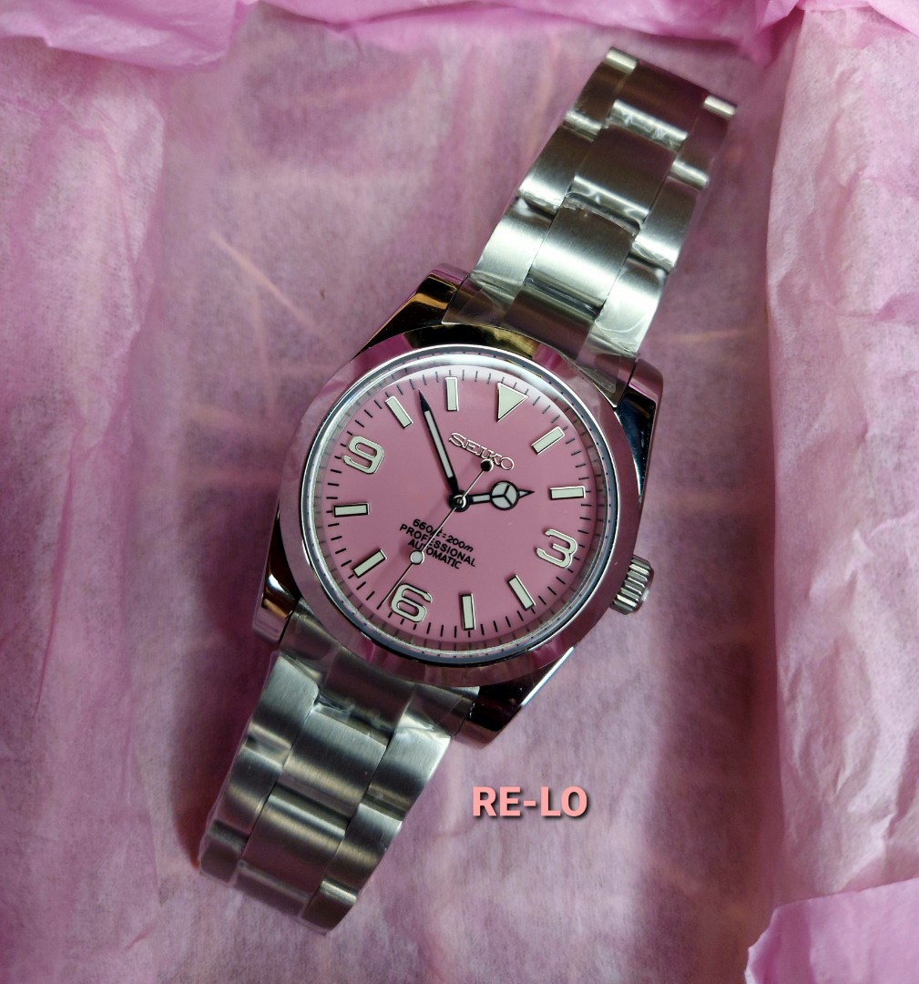 Seiko Custom Pink Watch, Women's Fashion, Watches & Accessories, Watches on  Carousell