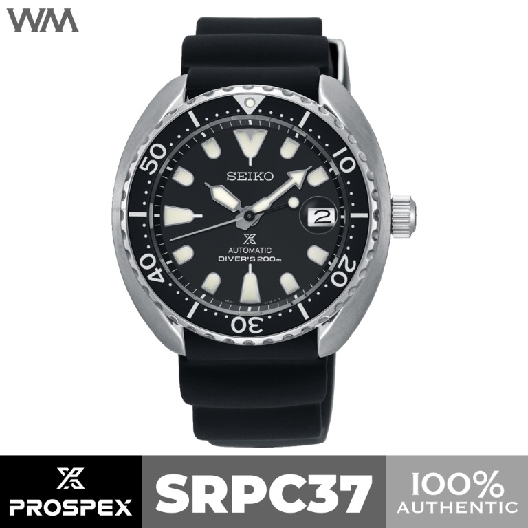 Seiko Prospex Mini Turtle Black Dial Diver Automatic Watch SRPC37 SRPC37K1 Men s Fashion Watches Accessories Watches on Carousell