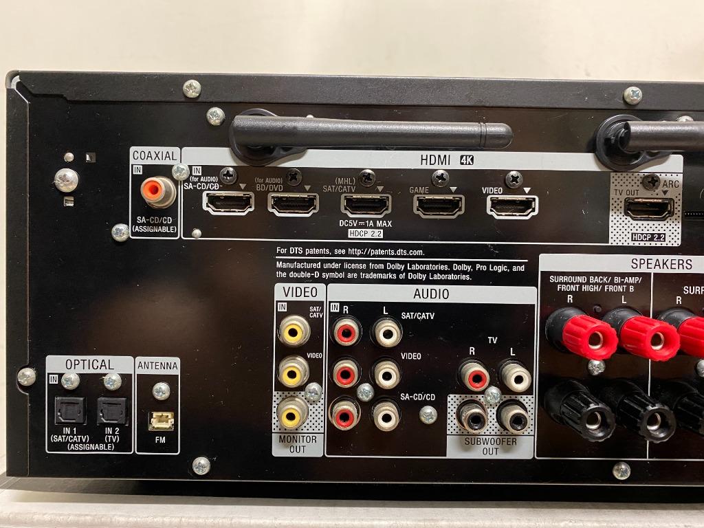 SONY STR DN860 收音劇院 7.2 環繞擴大機 HDMI 藍光 4K USB 藍芽擴大機 含全新代用遙控器, 耳機及錄音音訊設備