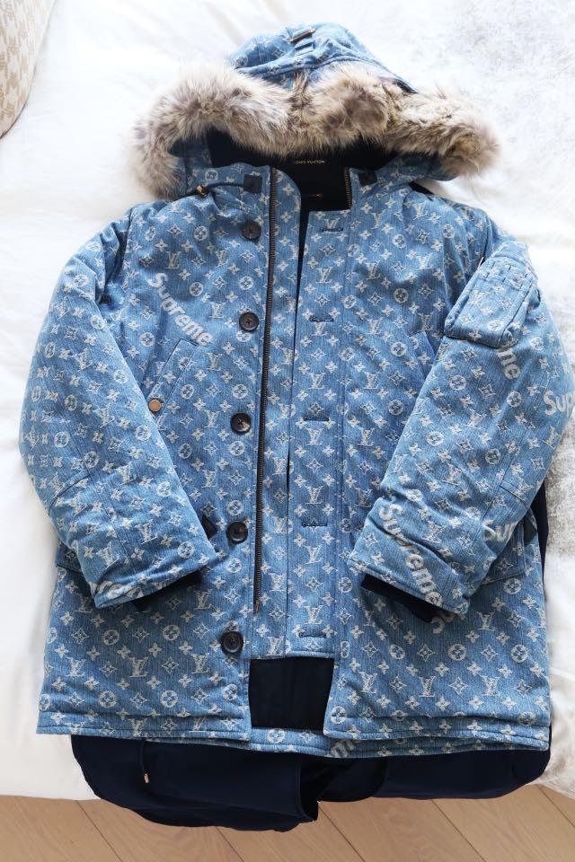 Supreme x Louis Vuitton monogram parka size 48 Carousell