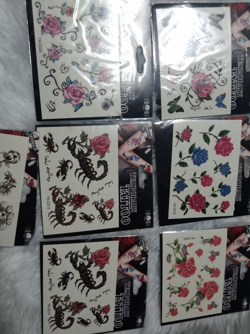 temporary tattoos 7pcs (Category: Art & Prints) located in Caloocan City. Submitted by appleblossoms07 (Listing ID 1159033943, Image 2). Description: 7pcs for 50php code apps.