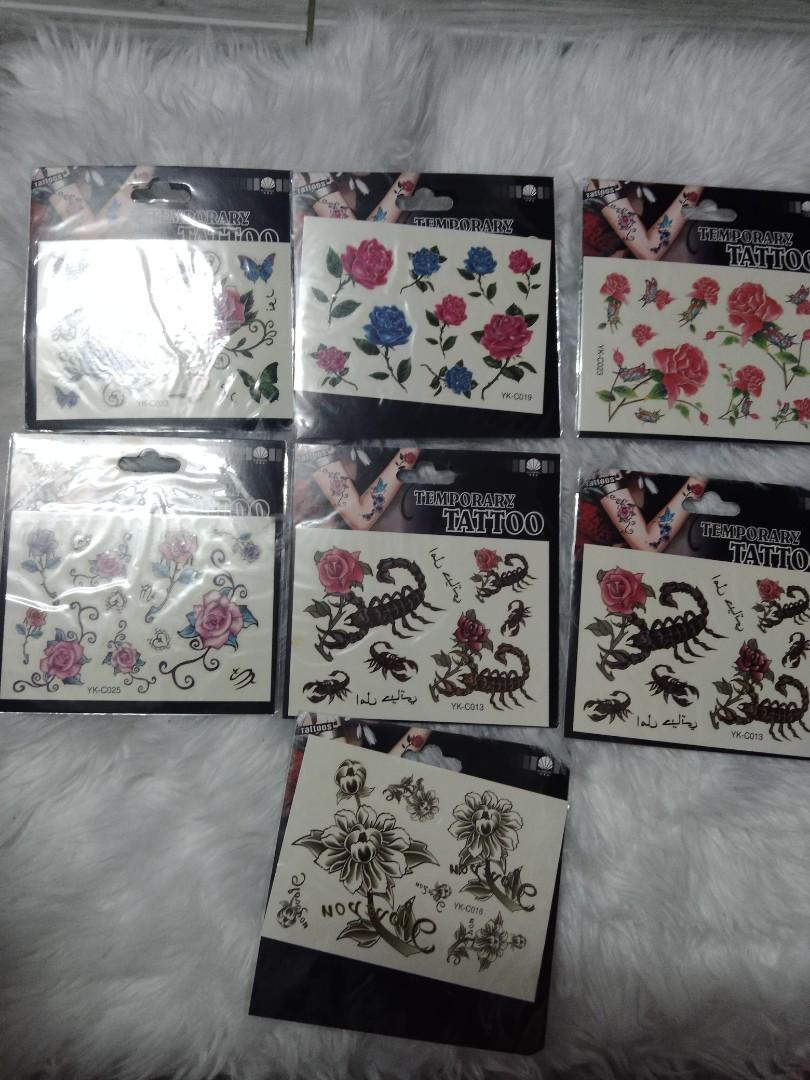 temporary tattoos 7pcs (Category: Art & Prints) located in Caloocan City. Submitted by appleblossoms07 (Listing ID 1159033943, Image 1). Description: 7pcs for 50php code apps.
