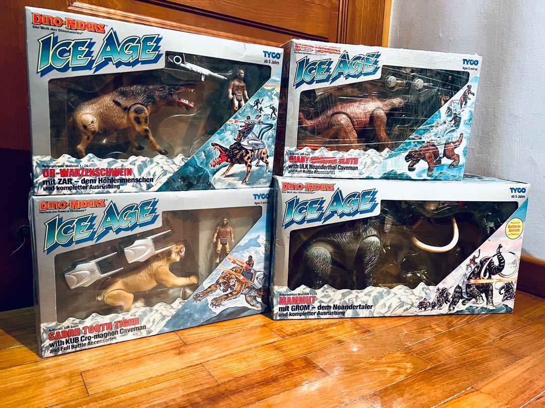Tyco Dino Riders Ice Age complete set. new sealed, Hobbies & Toys