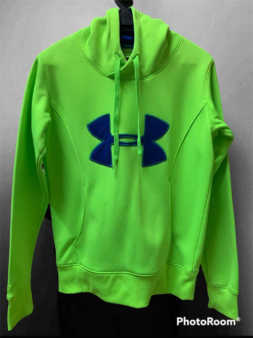 Lime green sales under armour hoodie