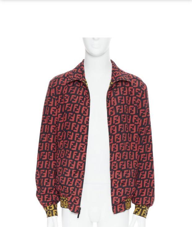 Red hot sale fendi coat