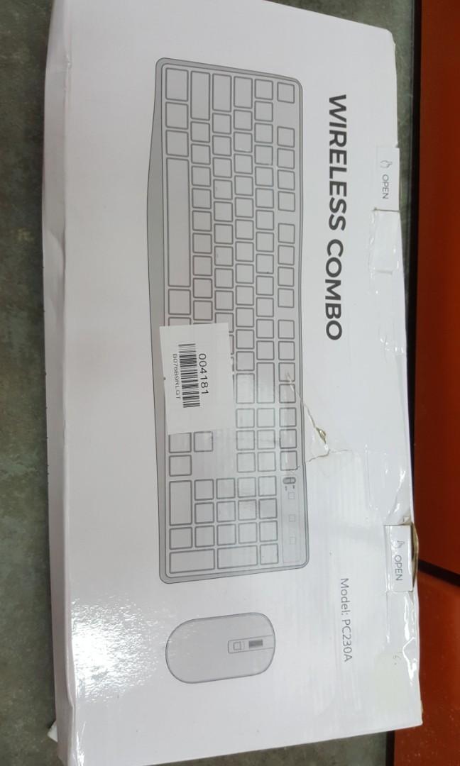 VicTsing PC230A Wireless Keyboard And Mouse Set 2 in 1 USB Receiver