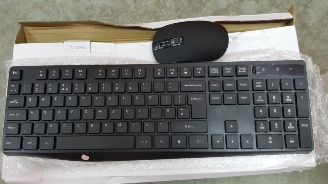 VicTsing PC230A Wireless Keyboard And Mouse Set 2 in 1 USB Receiver