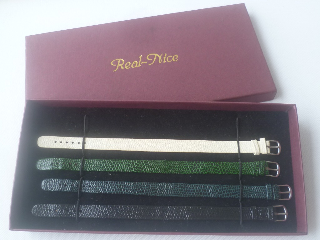 Vintage Lot of 4 pcs. Leather Lady Art Deco Wrist Watch Strap with