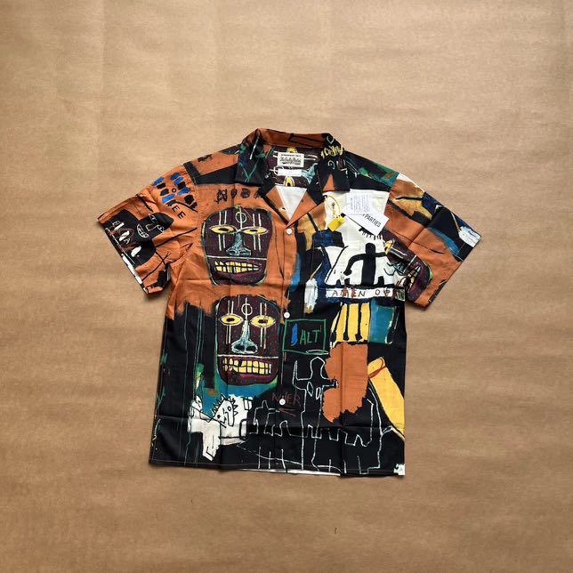 Wacko Maria x Jean-Michel Basquiat Hawaiian shirt Type 4 Brown