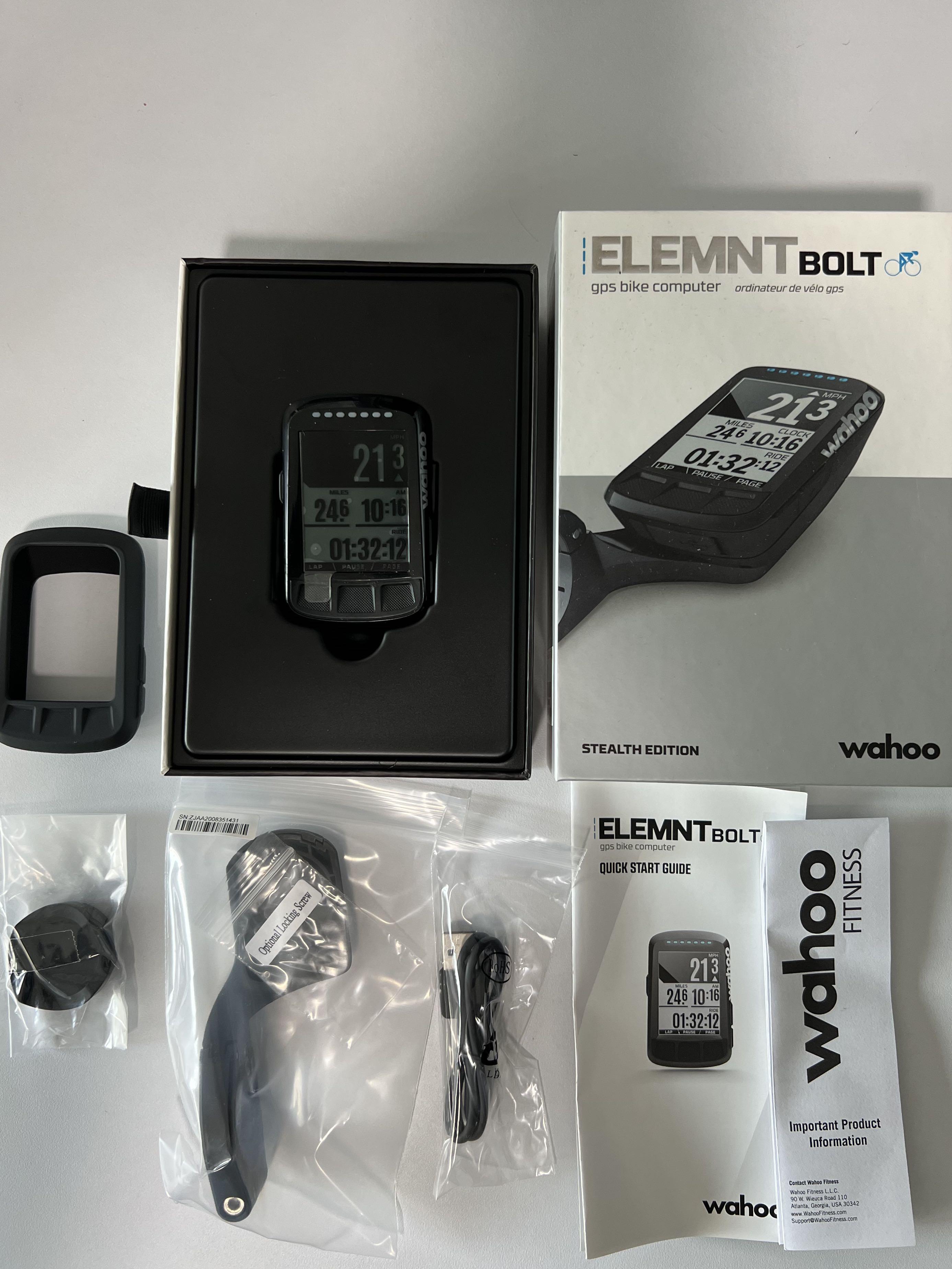 Wahoo elemnt shop bolt stealth edition