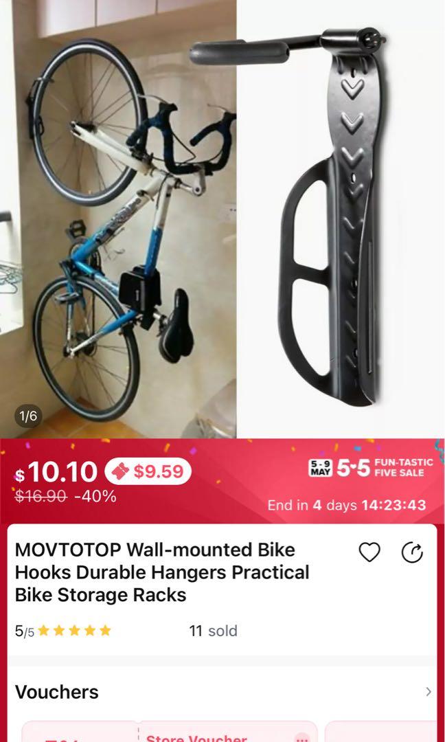 Wall mount bicycle holder Sports Equipment Bicycles Parts