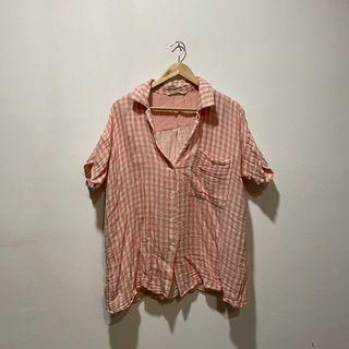 Whimsigirl Picnic Shirt in Pink
