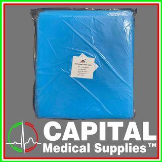 WINGUARD, Disposable Bed Sheet, Color Blue, Size 120x220cm 10pcs